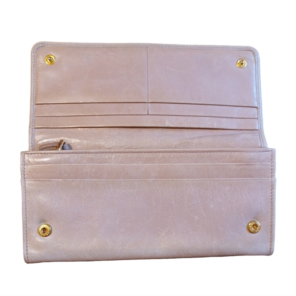 💝PRADA VITELLO SHINE CONTINENTAL LEATHER WALLET - Picture 5 of 15